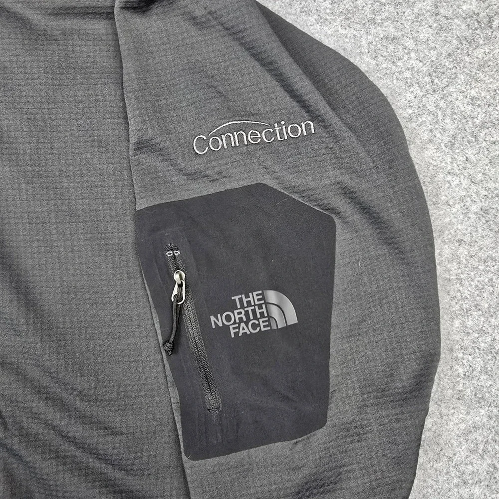The North Face‎ Jacket Mens XL Gray Softshell Full Zip HP Connection Logo